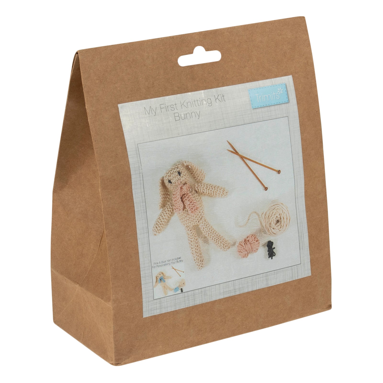 Trimits My First Knitting Kit: Bunny in Scarf | Buy Online from The Home Crafters