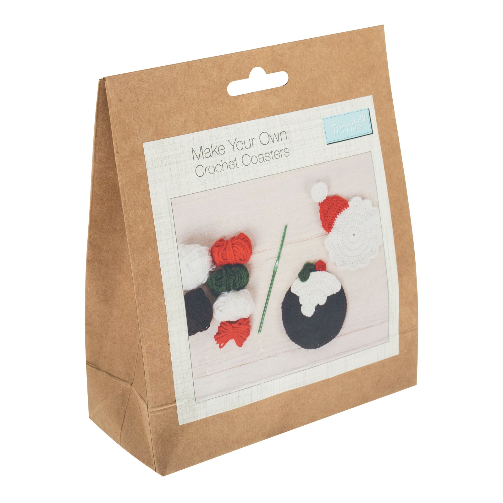 Trimits Crochet Kit: Make Your Own Festive Coasters