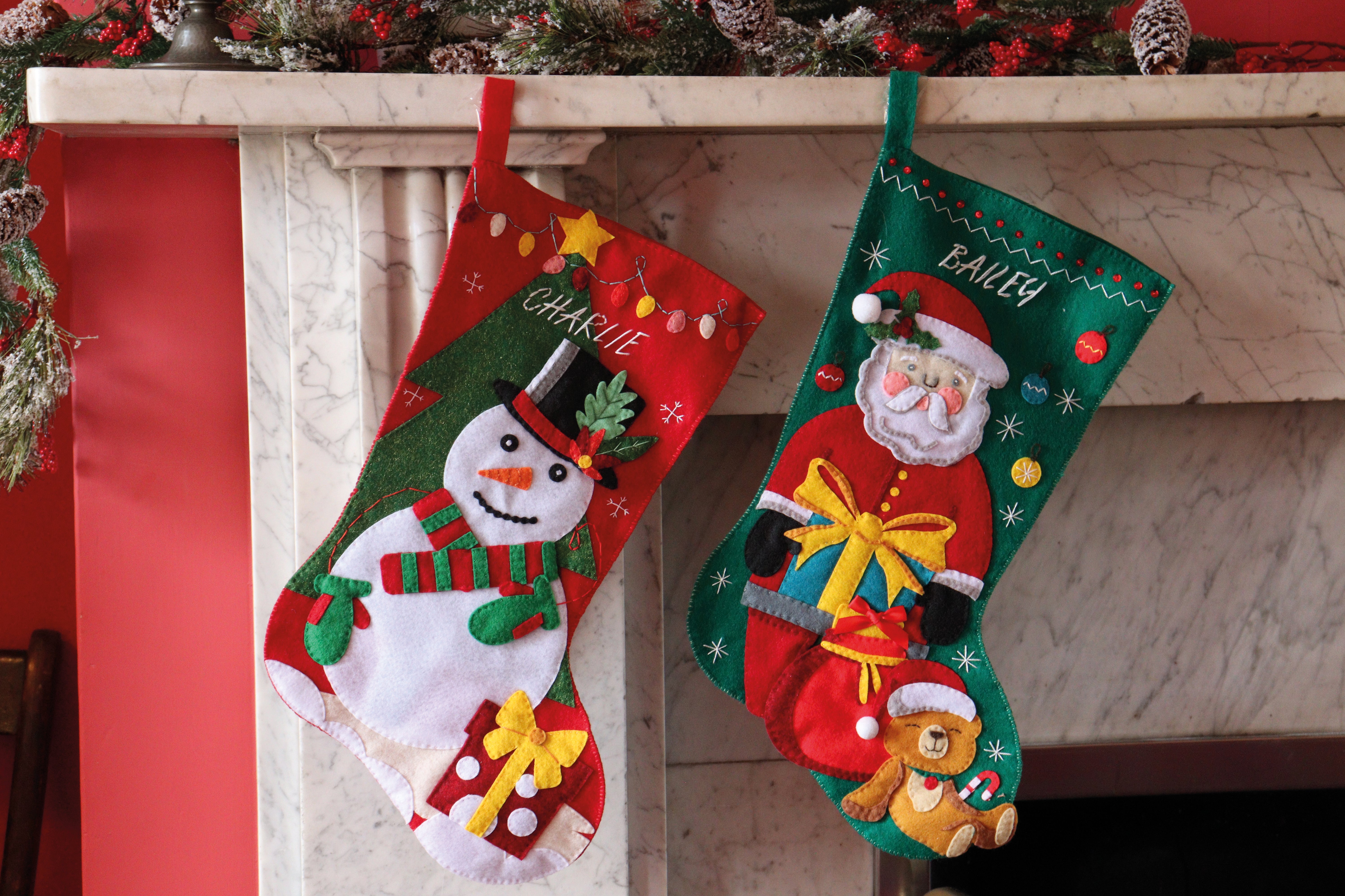 Trimits Felt Stocking Craft Kit: Father Christmas