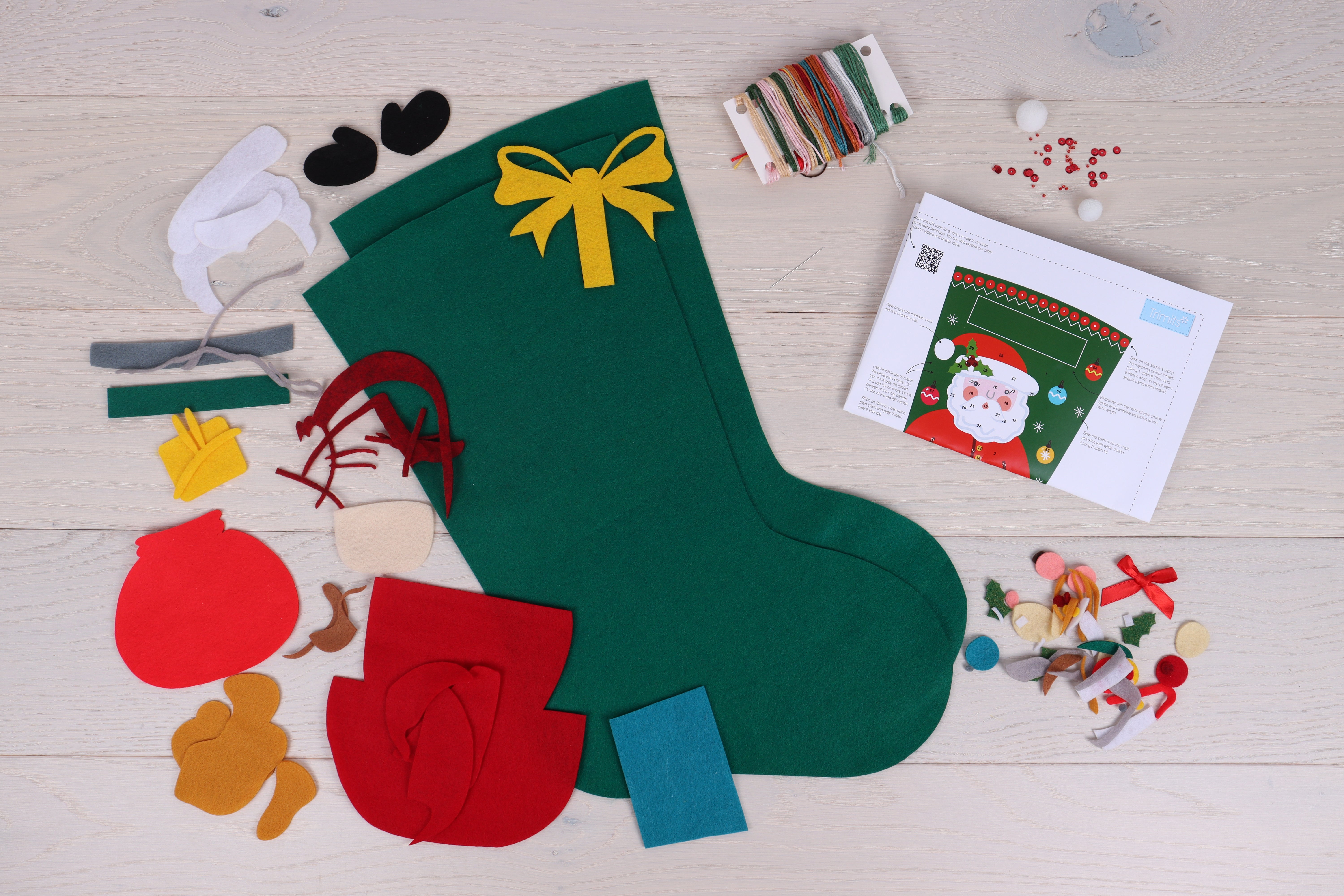 Trimits Felt Stocking Craft Kit: Father Christmas
