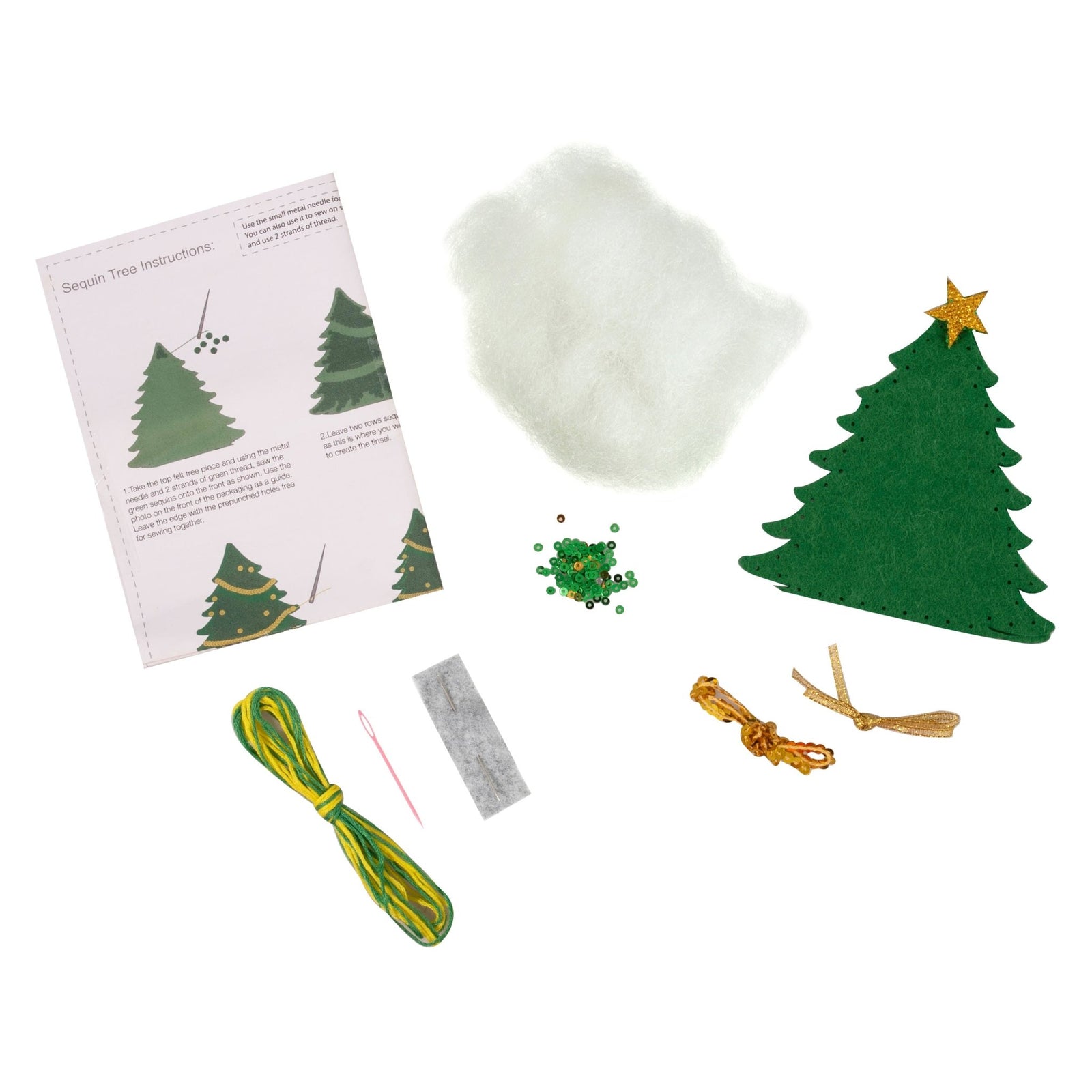 Trimits Festive Felt Decoration Kit: Sequin Christmas Tree | Buy Online from The Home Crafters