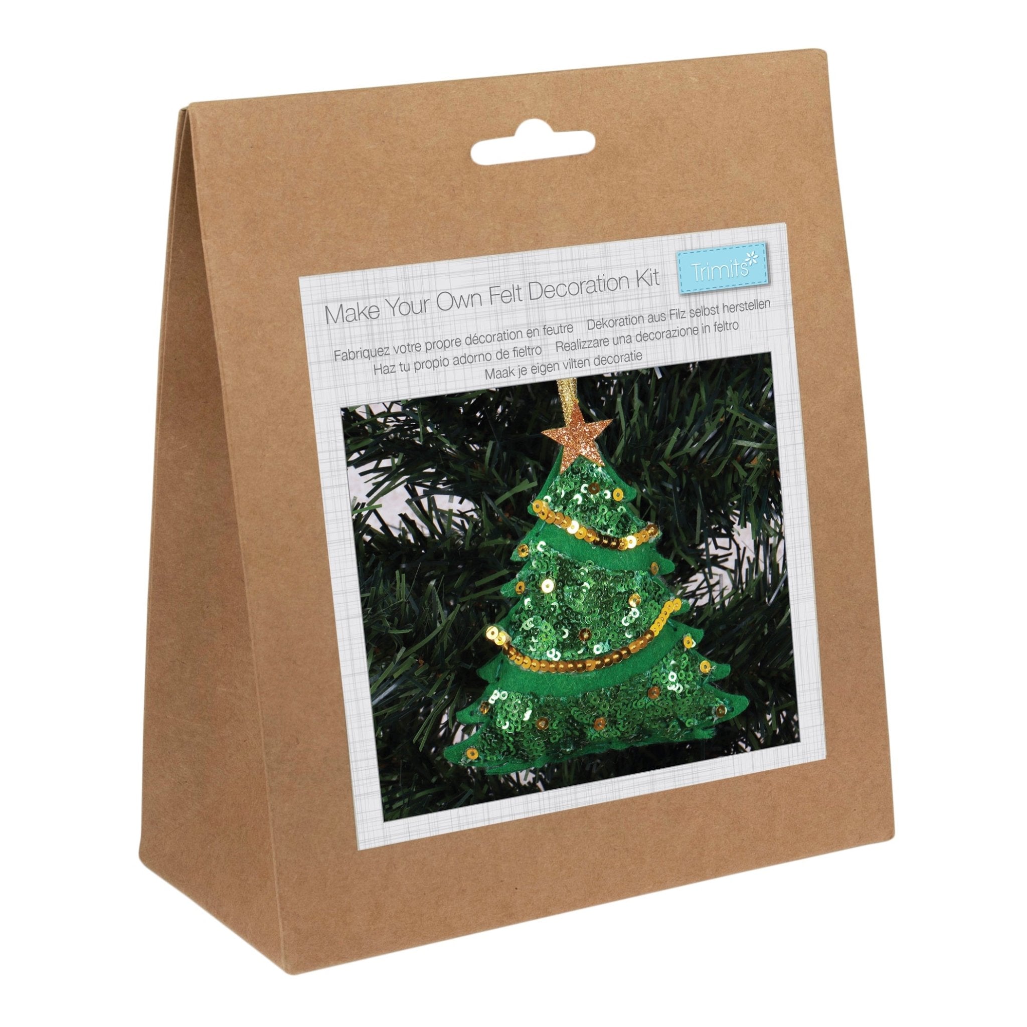 Trimits Festive Felt Decoration Kit: Sequin Christmas Tree | Buy Online from The Home Crafters