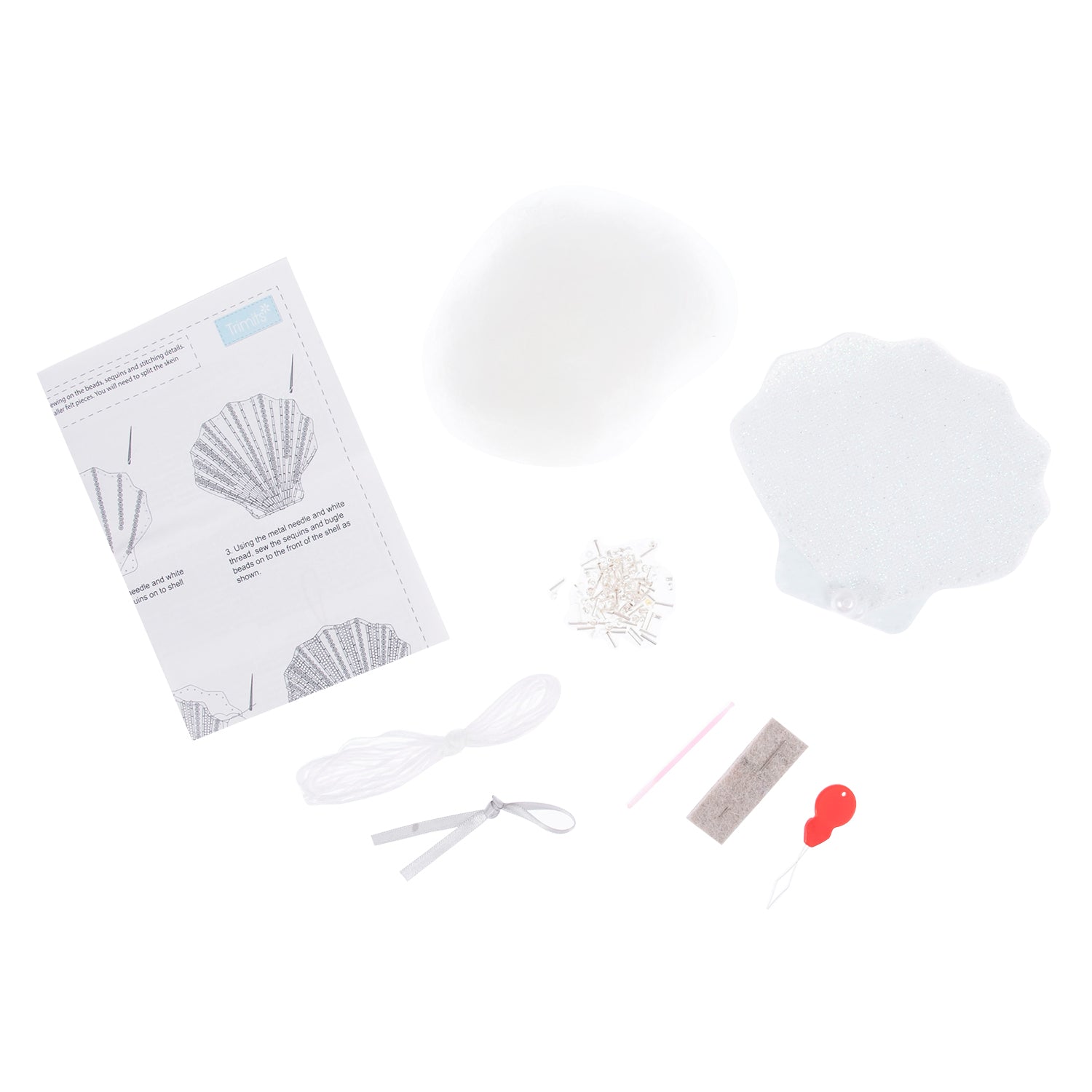 Trimits Felt Decoration Kit: Beaded Shell | Buy Online from The Home Crafters