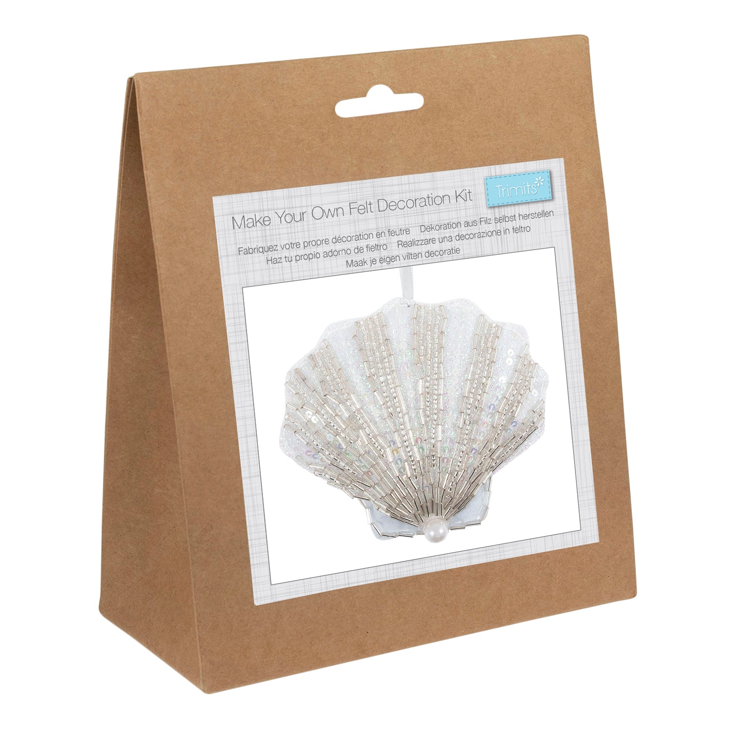 Trimits Felt Decoration Kit: Beaded Shell | Buy Online from The Home Crafters