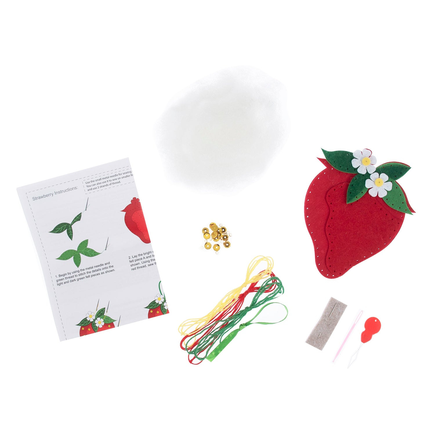 Trimits Felt Decoration Kit: Strawberry | Buy Online from The Home Crafters