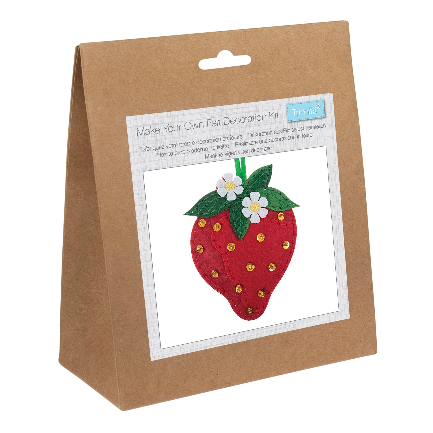 Trimits Felt Decoration Kit: Strawberry | Buy Online from The Home Crafters