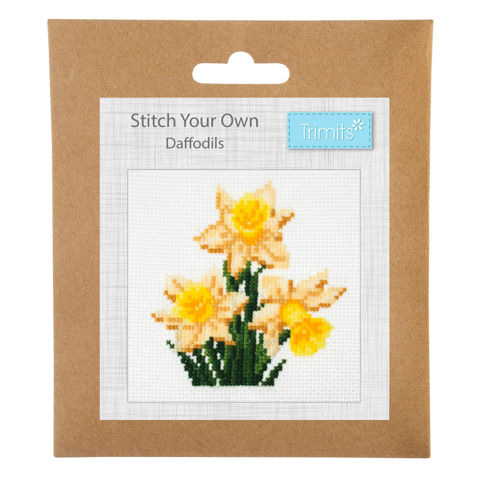Trimits Mini Counted Cross Stitch Kit: Daffodil