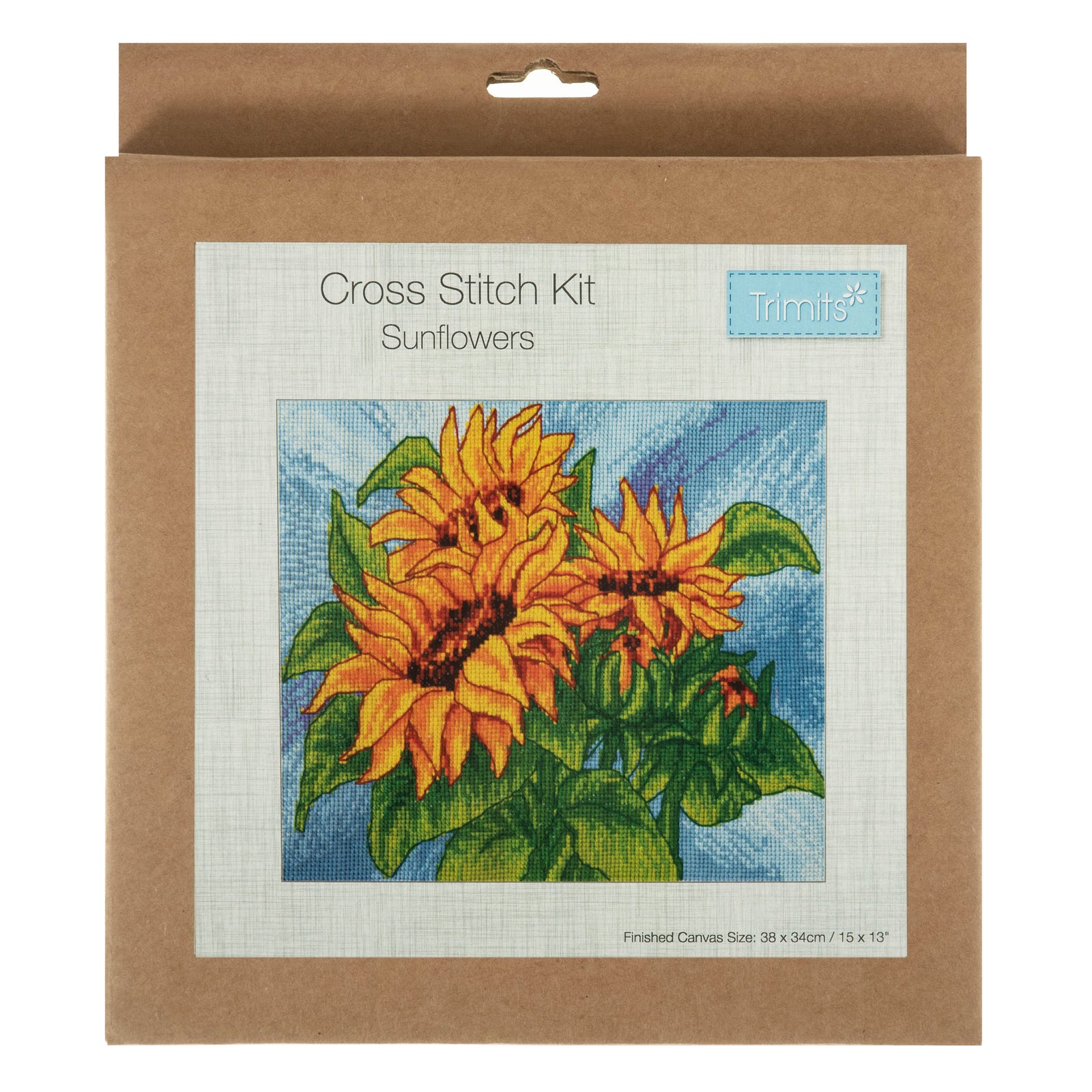 Trimits Large Counted Cross Stitch Kit: Sunflowers