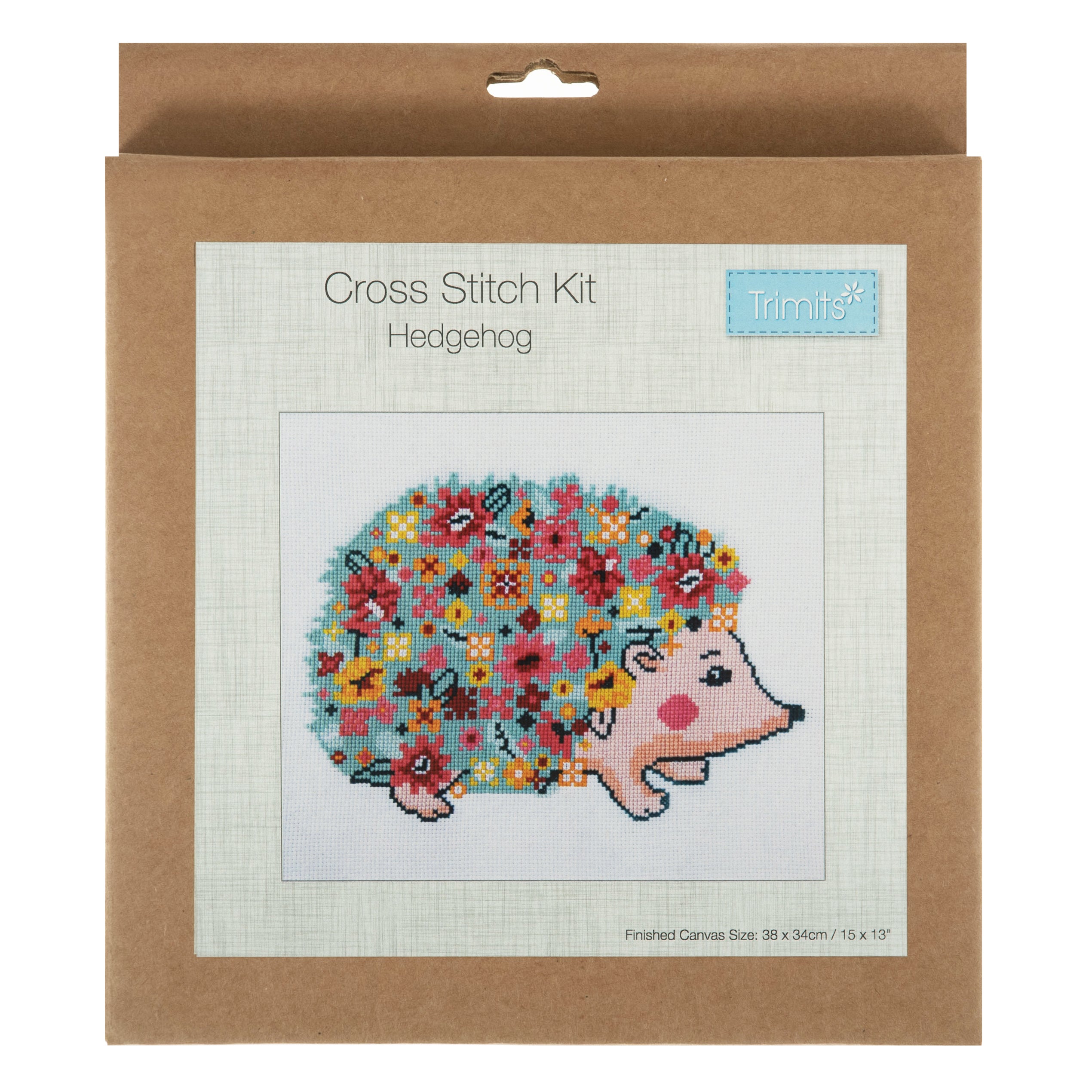 Trimits Large Cross Stitch Kit: Hedgehog