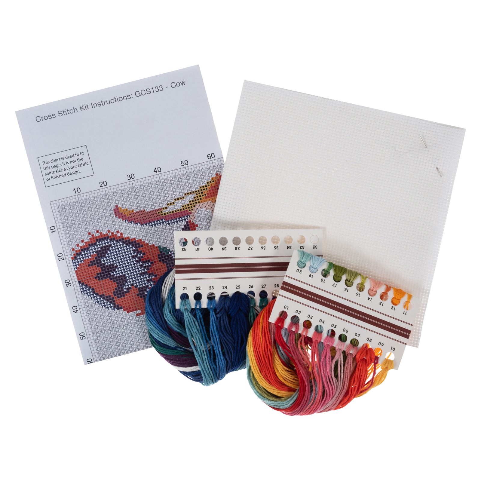 Trimits Large Counted Cross Stitch Kit: Cow