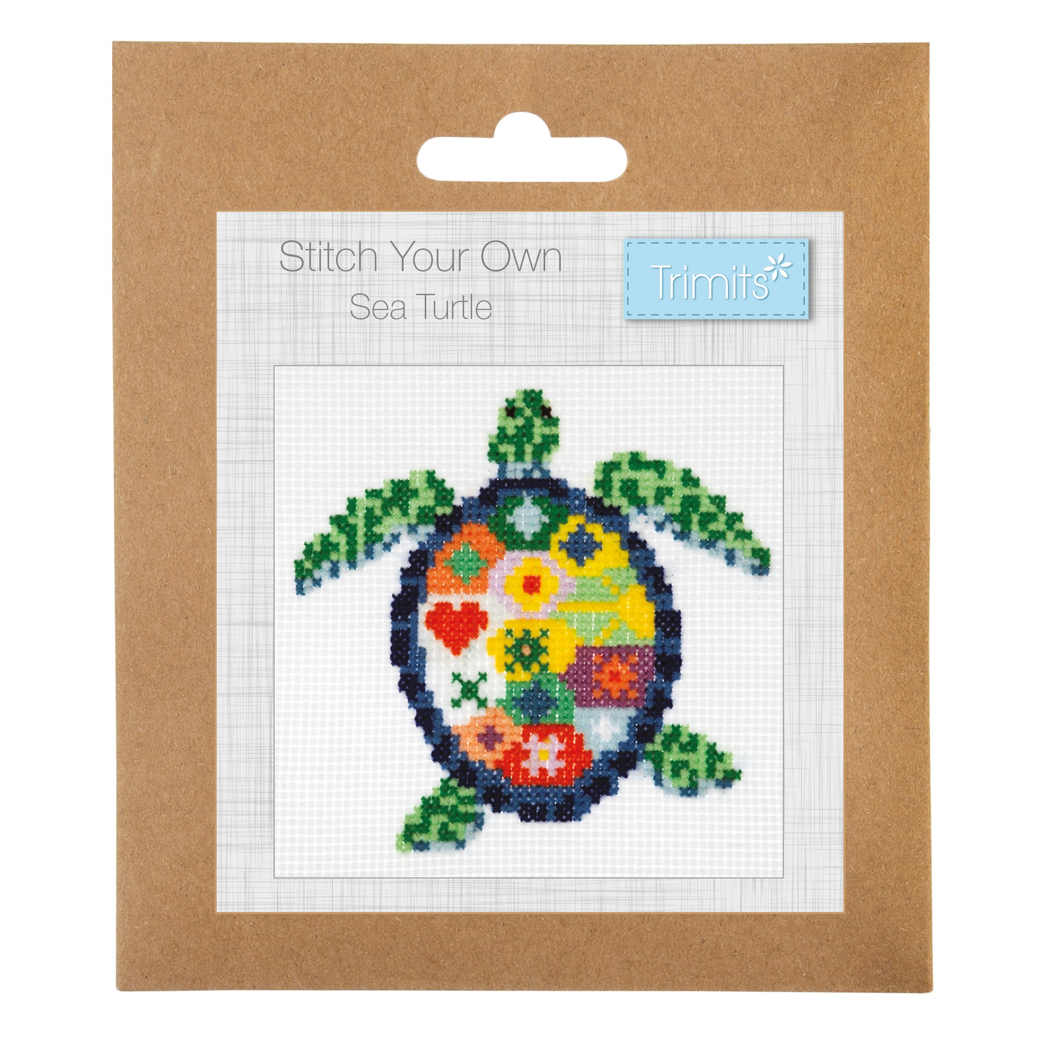 Trimits Mini Counted Cross Stitch Kit: Sea Turtle