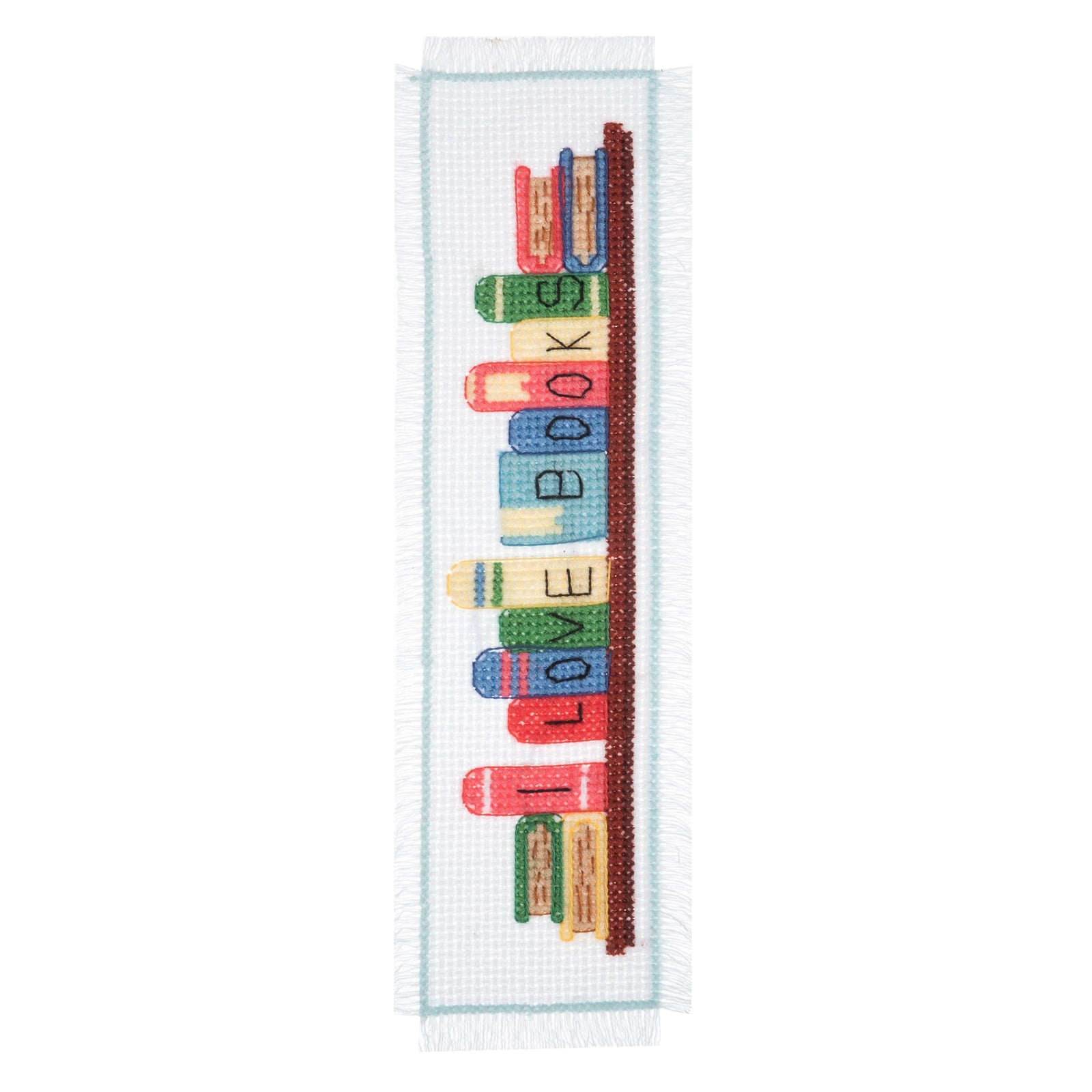 Trimits Mini Counted Cross Stitch Bookmark: I Love Books