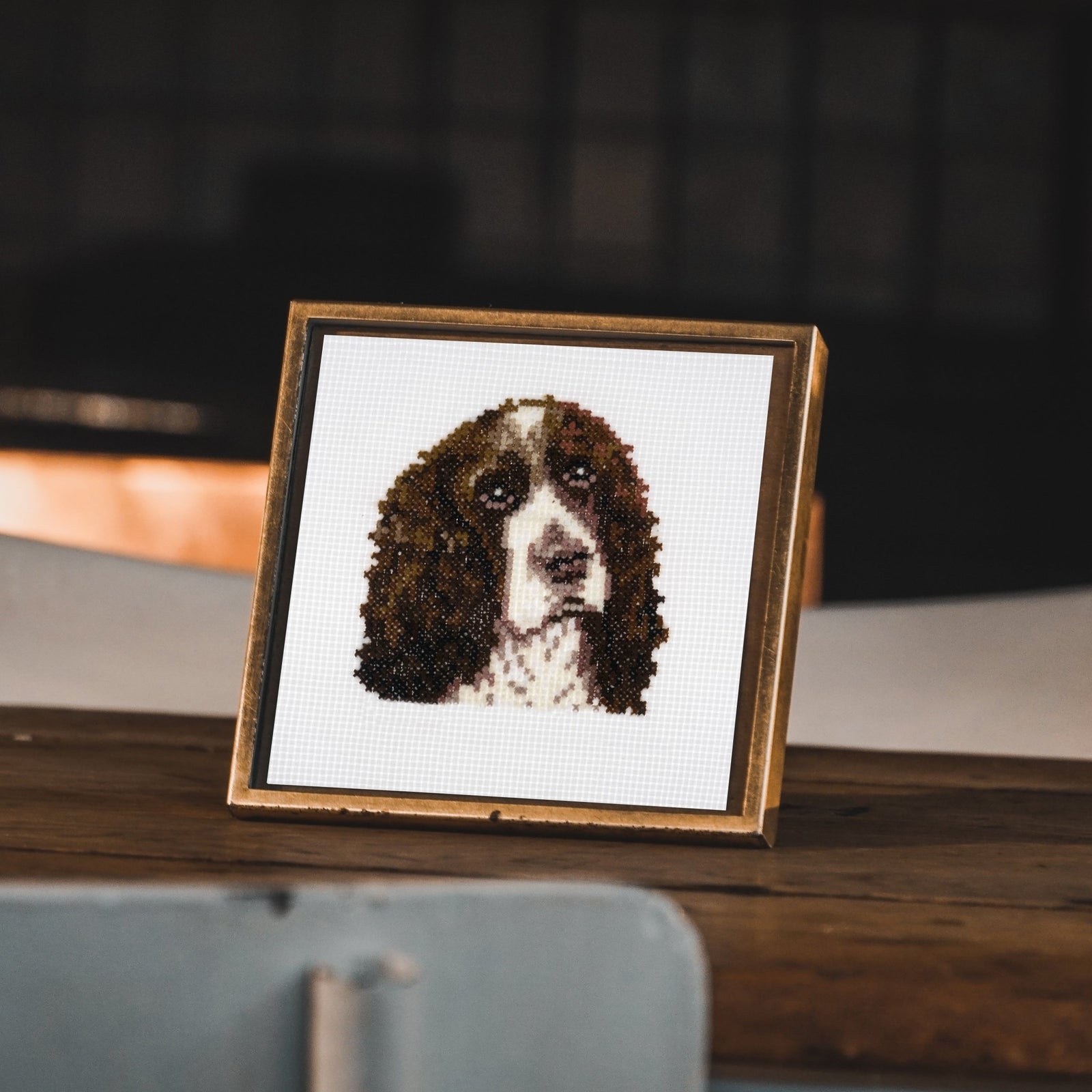 Trimits Mini Counted Cross Stitch Kit: Springer Spaniel | Buy Online from The Home Crafters