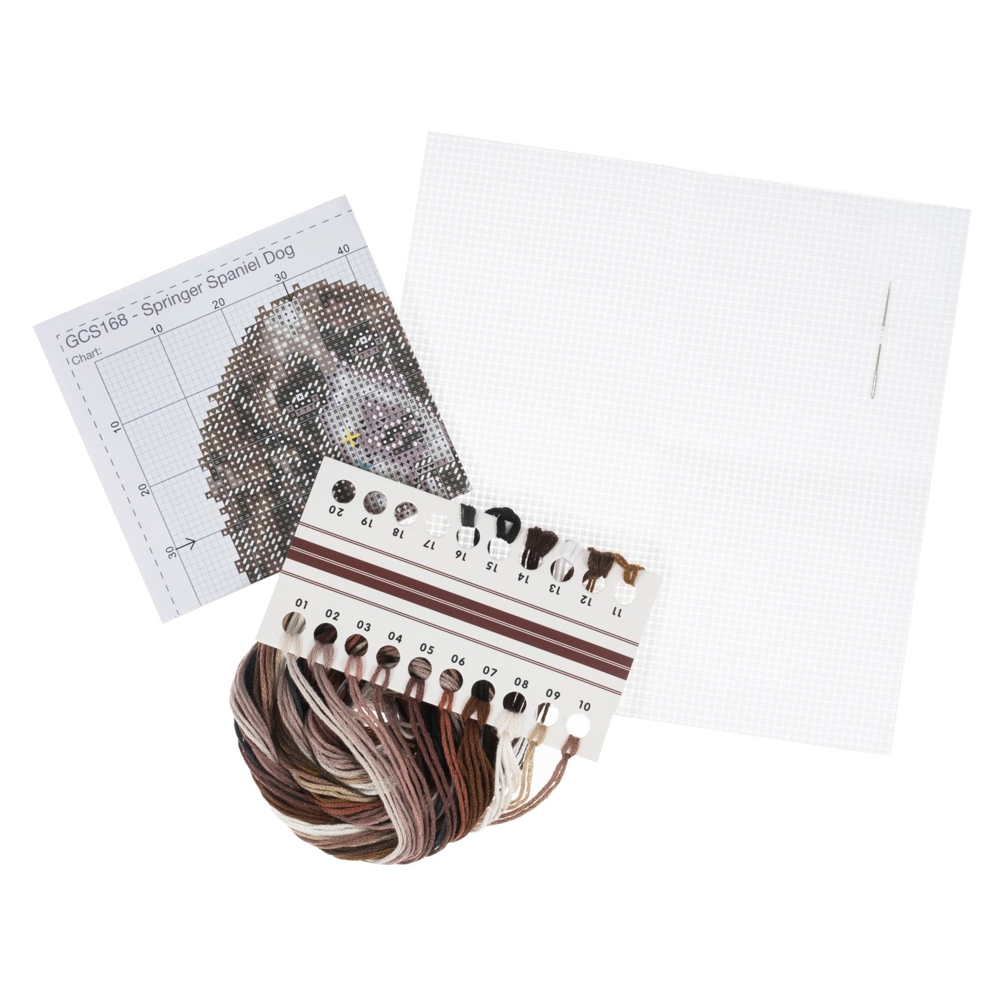 Trimits Mini Counted Cross Stitch Kit: Springer Spaniel | Buy Online from The Home Crafters