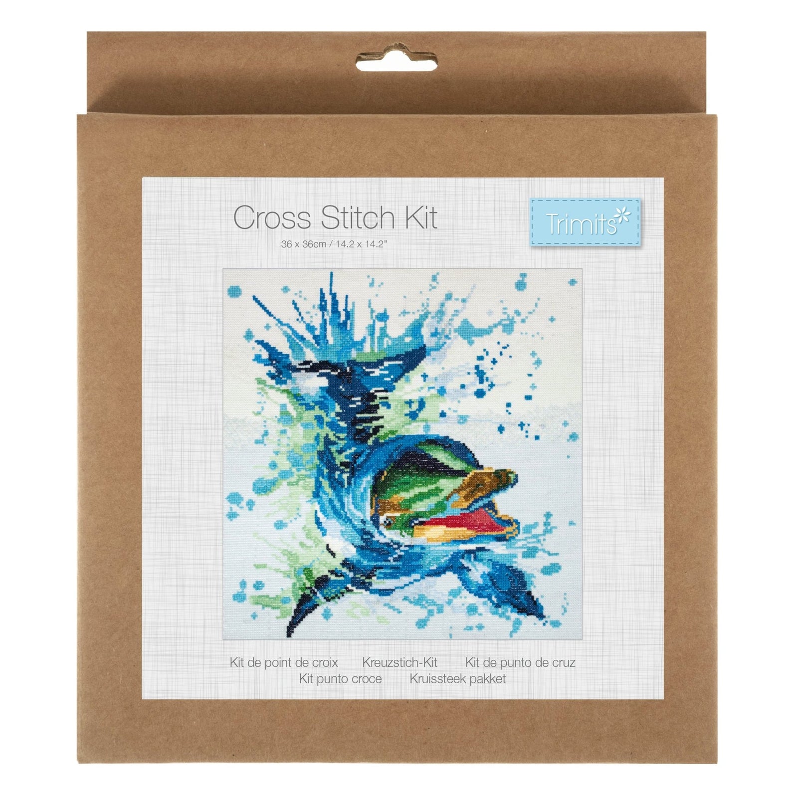 Trimits Mini Counted Cross Stitch Kit: Dolphin | Buy Online from The Home Crafters