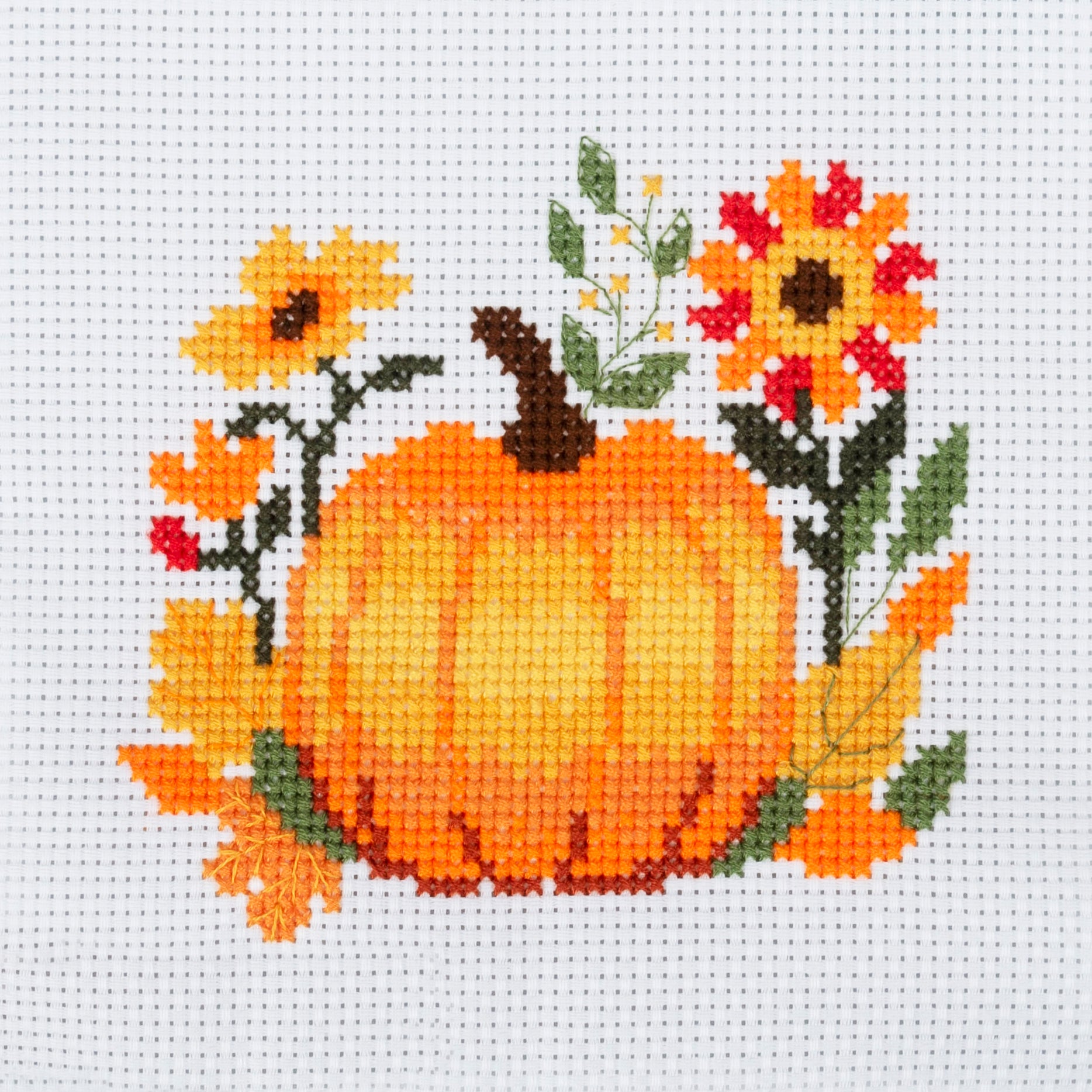 Trimits Mini Counted Cross Stitch Kit: Pumpkin | Buy Online from The Home Crafters