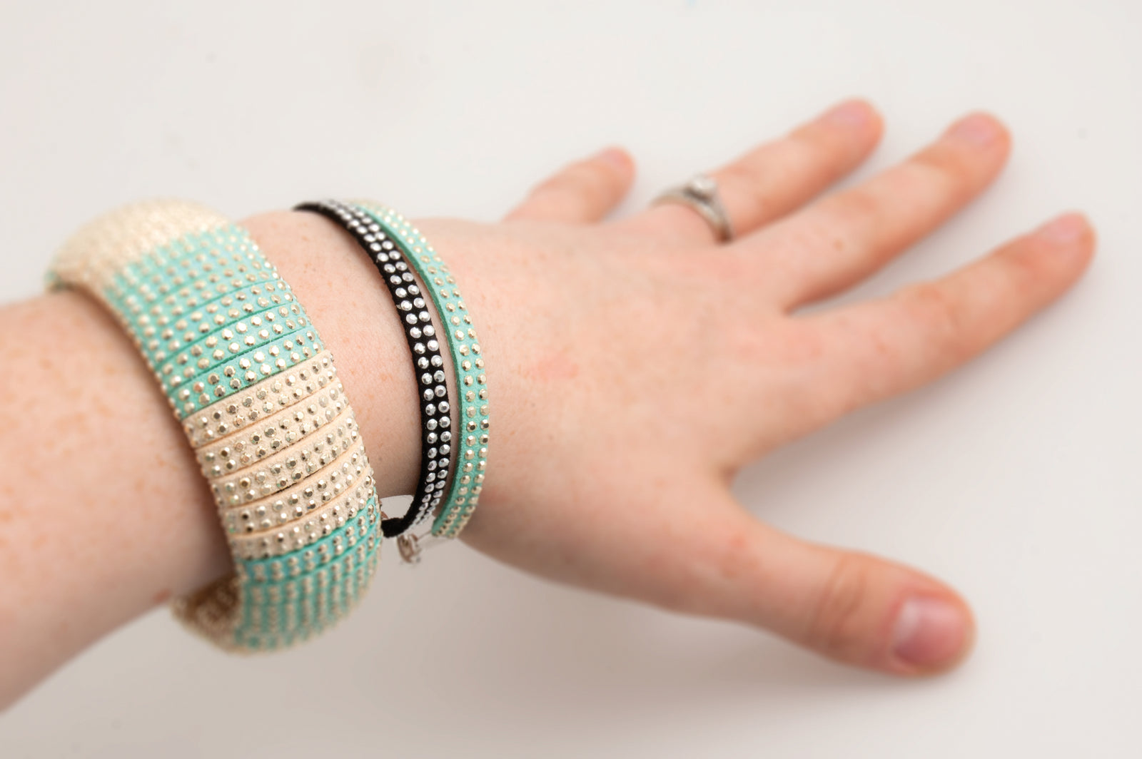 Trim: Faux Suede Diamante: 5mm