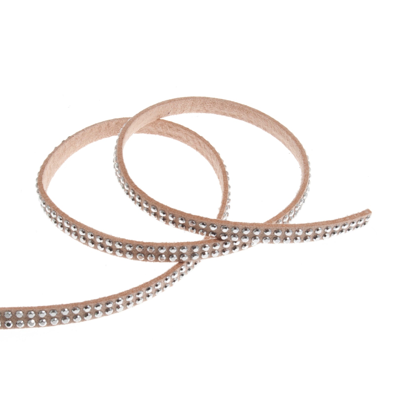 Trim: Faux Suede Diamante: 5mm