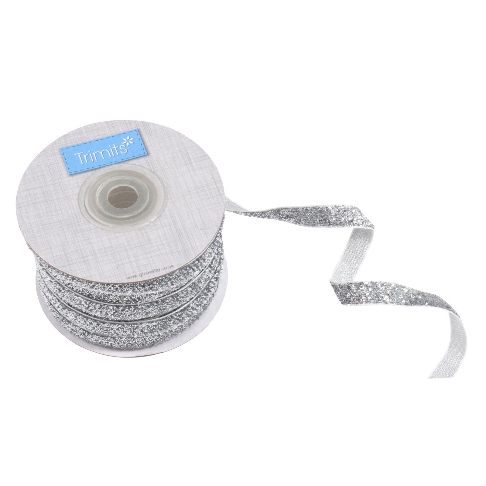 Trimits Glitter Velvet Ribbon: 10mm - various colours