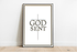 GODSENT Faith - Inspired Art Print – Divine Cross Wall Decor | Buy Online from The Home Crafters