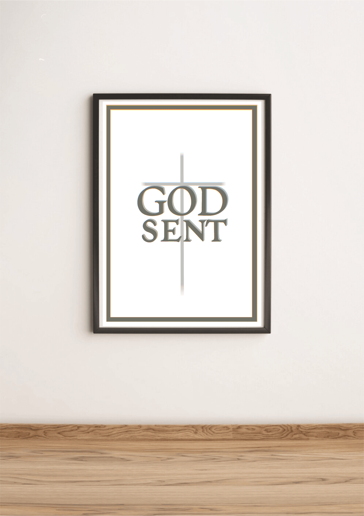 GODSENT Faith - Inspired Art Print – Divine Cross Wall Decor | Buy Online from The Home Crafters