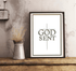 GODSENT Faith - Inspired Art Print – Divine Cross Wall Decor | Buy Online from The Home Crafters
