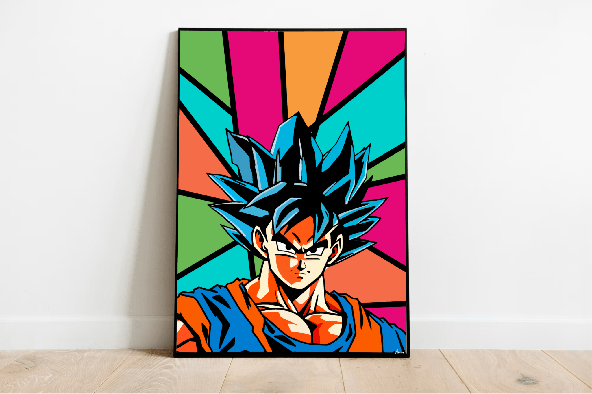 Anime Pop Art Wall Print | Energetic Warrior A3 A4 A5 | Buy Online from The Home Crafters