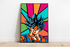 Anime Pop Art Wall Print | Energetic Warrior A3 A4 A5 | Buy Online from The Home Crafters