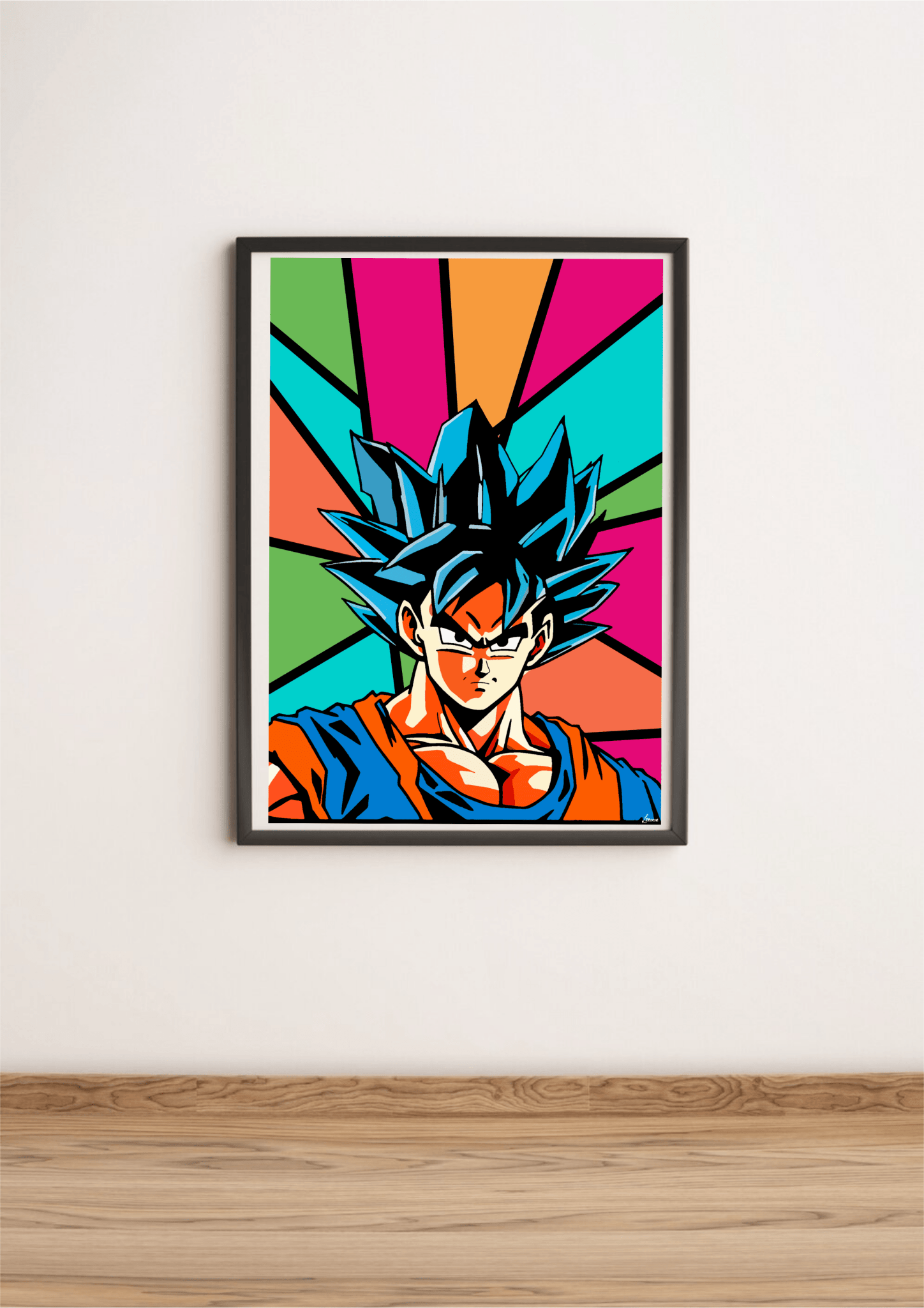 Anime Pop Art Wall Print | Energetic Warrior A3 A4 A5 | Buy Online from The Home Crafters