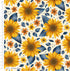 100% Cotton 5pc Fat Quarter Bundle - Golden Sunflowers