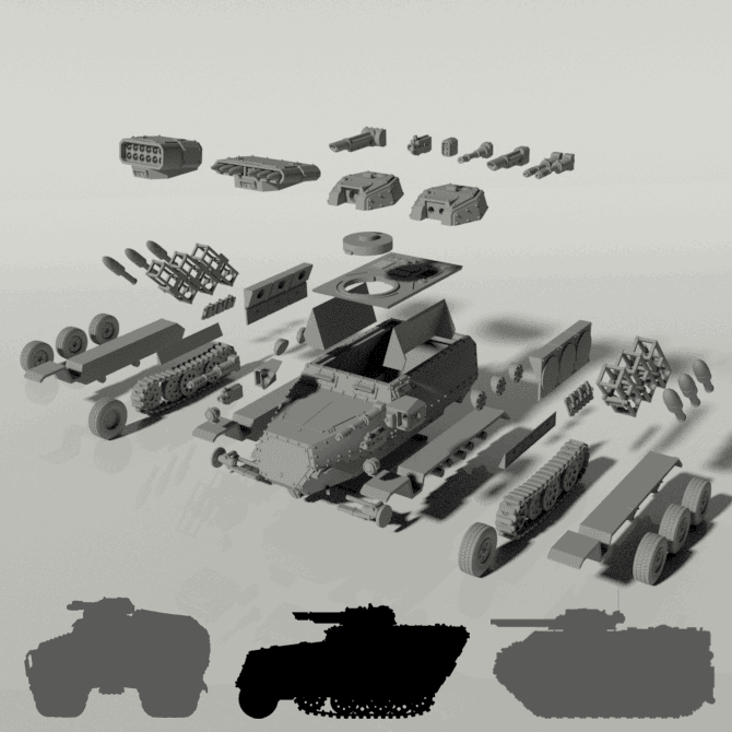 Grim 251 Transport | Artillery Support | Popular as a proxy for tanks from the Imperial Guard | Buy Online from The Home Crafters