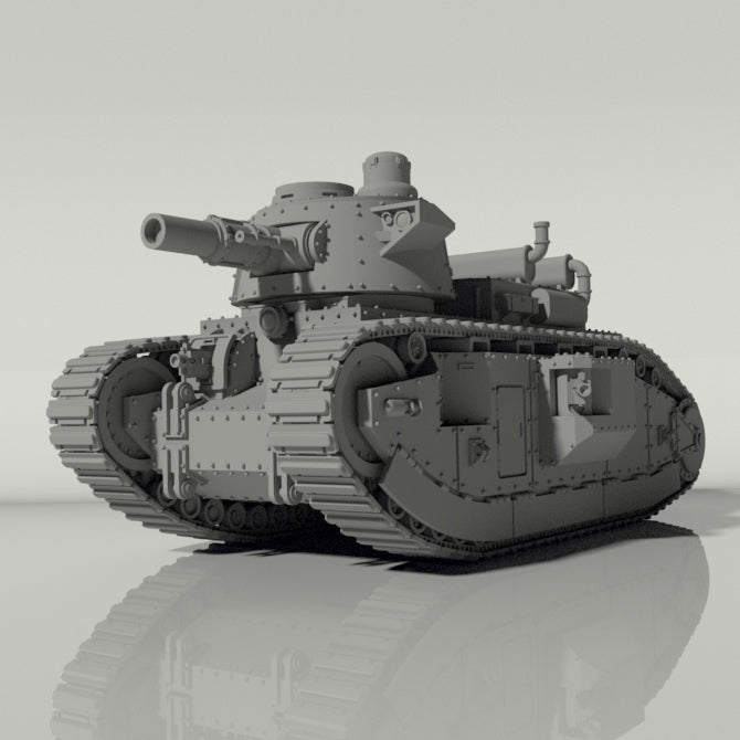 Grim Char 2C Heavy Tank | WWII inspired sci - fi battle tank for Wargaming | Buy Online from The Home Crafters