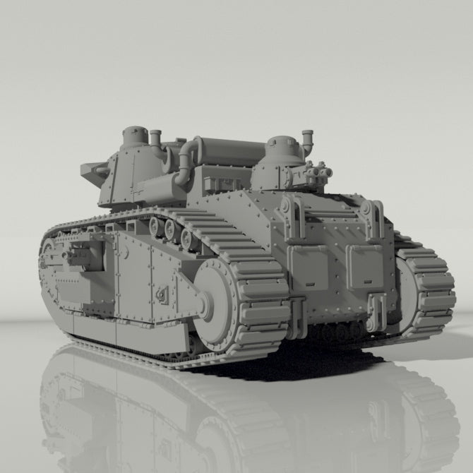 Grim Char 2C Heavy Tank | WWII inspired sci - fi battle tank for Wargaming | Buy Online from The Home Crafters