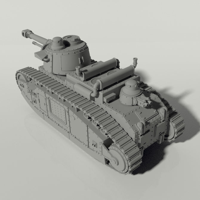 Grim Char 2C Heavy Tank | WWII inspired sci - fi battle tank for Wargaming | Buy Online from The Home Crafters