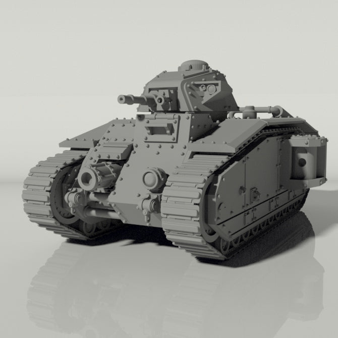 Grim Char B1 Main Battle Tank | WWII inspired sci - fi battle tank for Wargaming | Buy Online from The Home Crafters