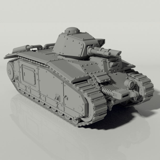 Grim Char B1 Main Battle Tank | WWII inspired sci - fi battle tank for Wargaming | Buy Online from The Home Crafters