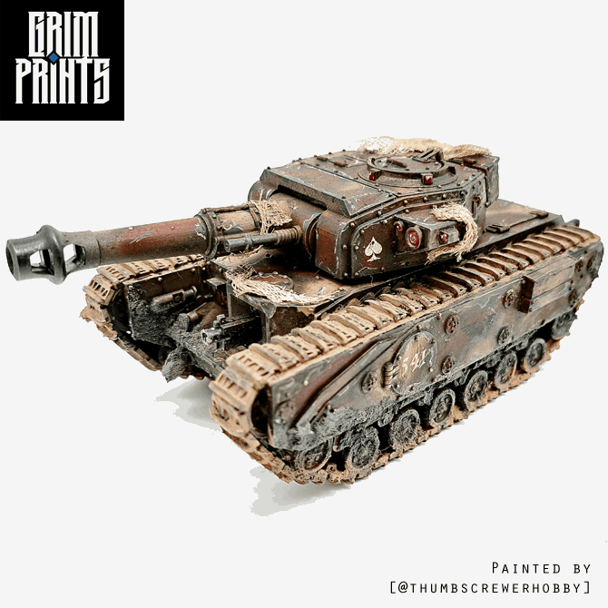 Grim Churchill Main Battle Tank / Flame Tank | Buy Online from The Home Crafters