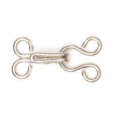 Hemline Hooks & Eyes: Nickel Coated - various sizes