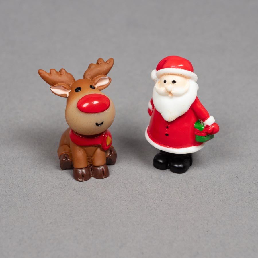 Christmas Cake Figures - Santa & Reindeer | Buy Online from The Home Crafters