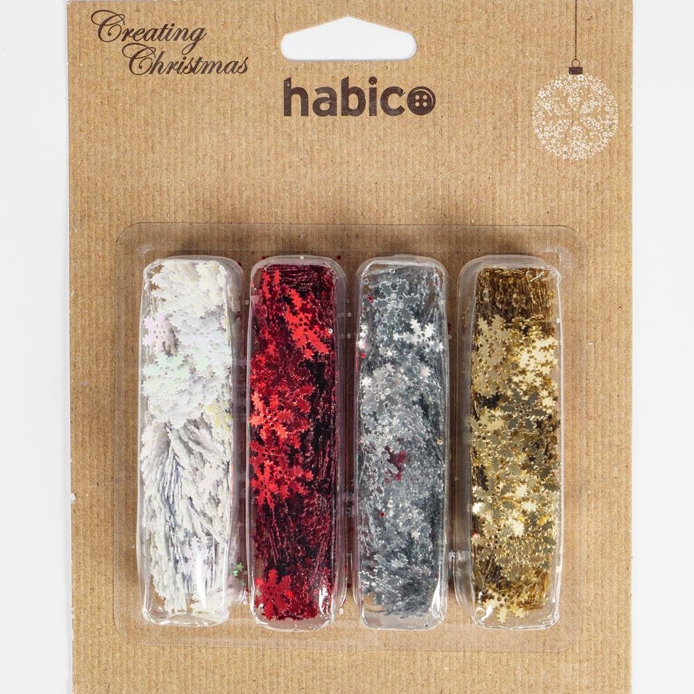 10mm Snowflake Scatter Sequins - 4 x 6g | Buy Online from The Home Crafters