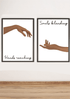 Hands Reaching & Souls Blending | Spiritual Art Print Du | Buy Online from The Home Crafters