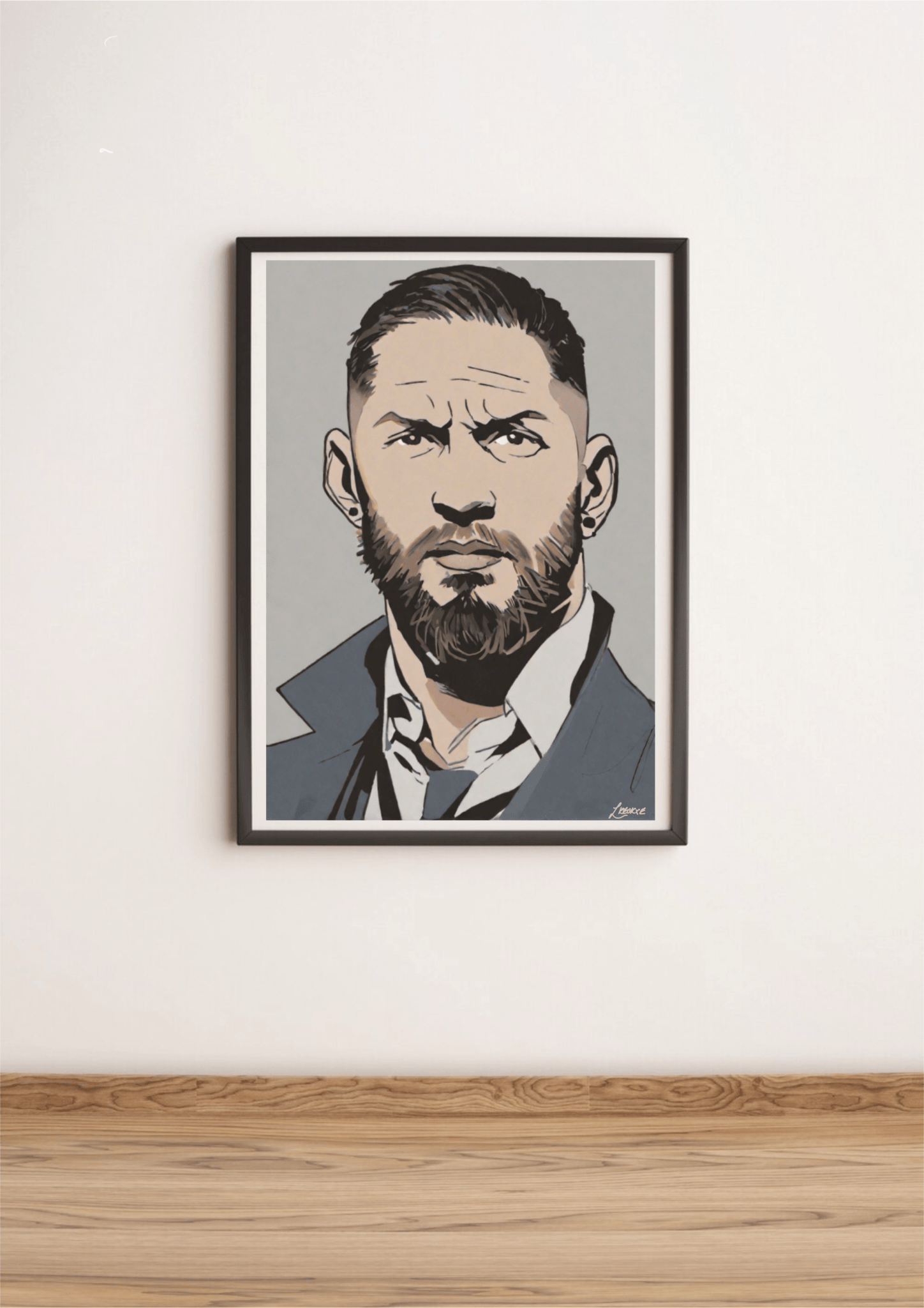 Tom Hardy Cartoon Art Print – A3 A4 A5 | Buy Online from The Home Crafters