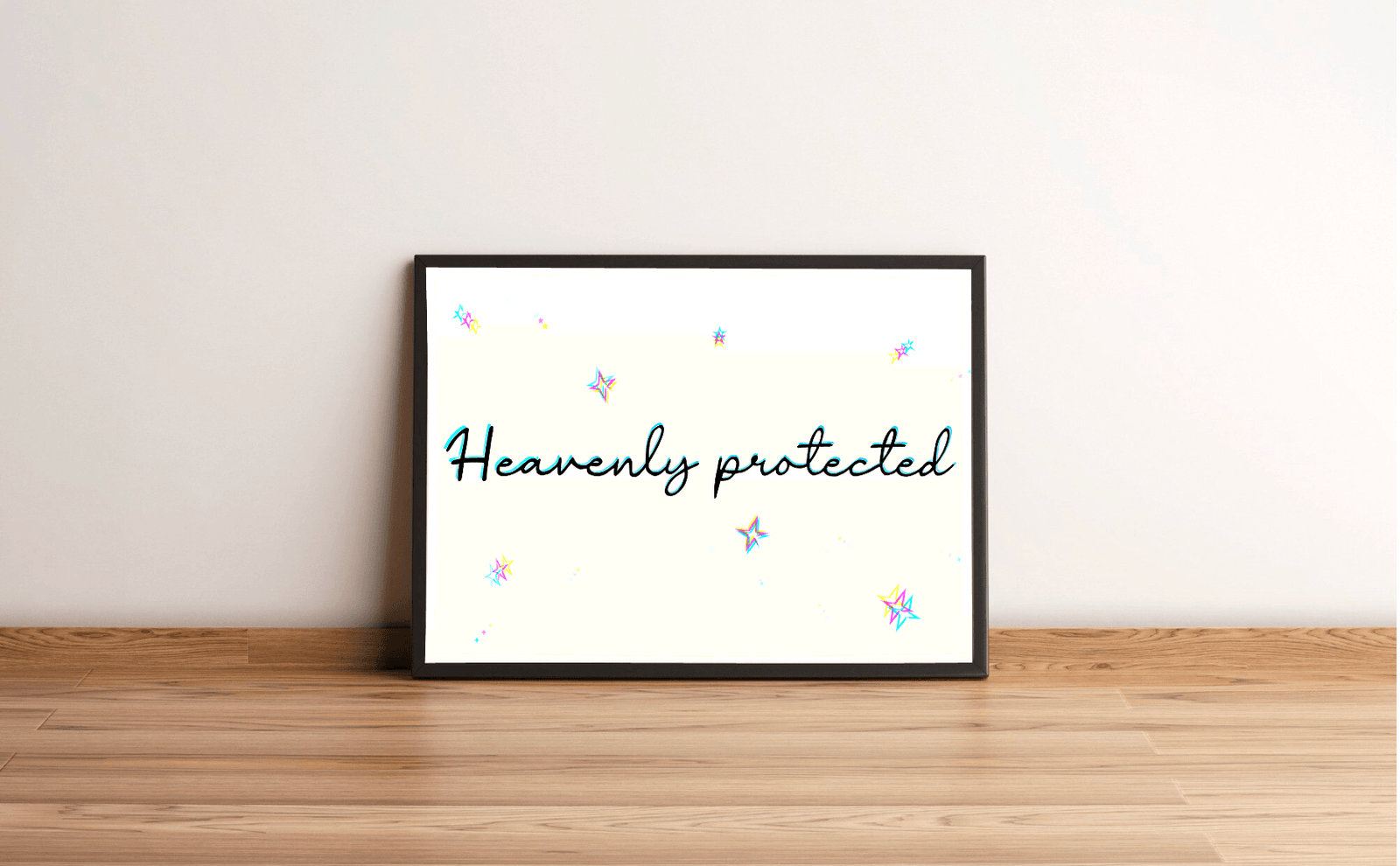 Heavenly Protected | Celestial Minimalist Art Print | Buy Online from The Home Crafters