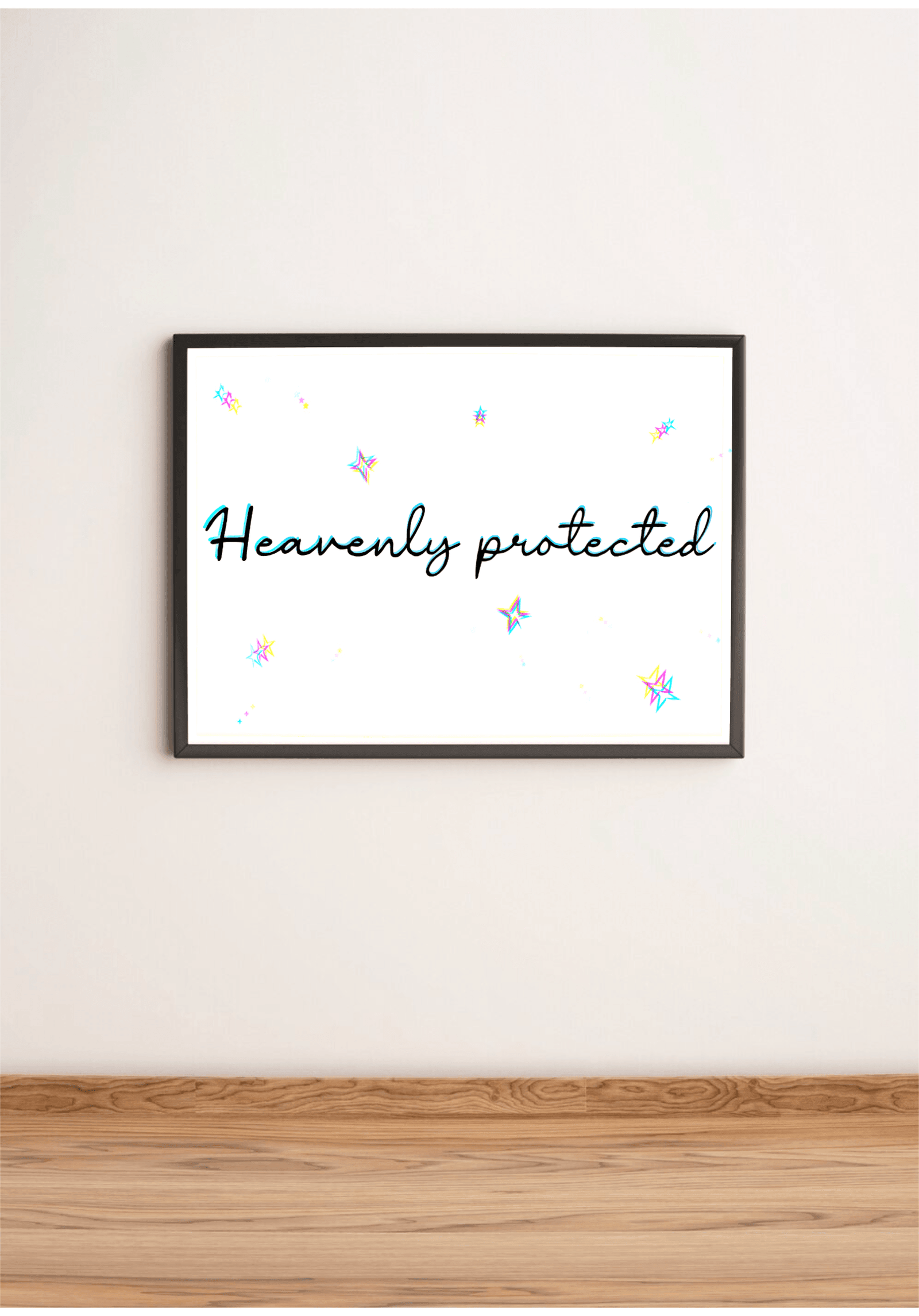 Heavenly Protected | Celestial Minimalist Art Print | Buy Online from The Home Crafters