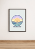 Here Comes the Sun Art Print – Cute Minimalist Wall Decor | Buy Online from The Home Crafters