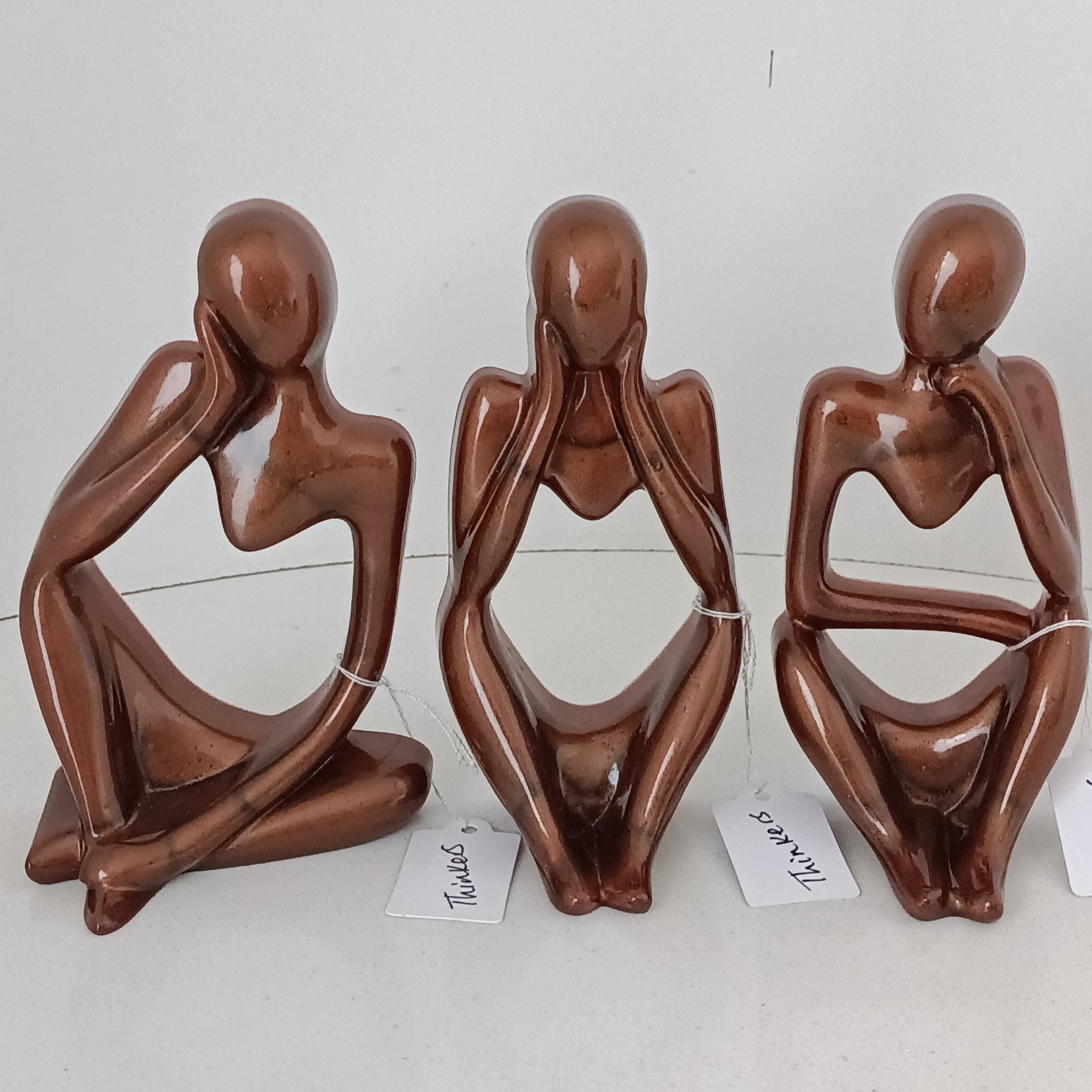 Handpoured Resin: Set of 3 Thinkers Sculpture