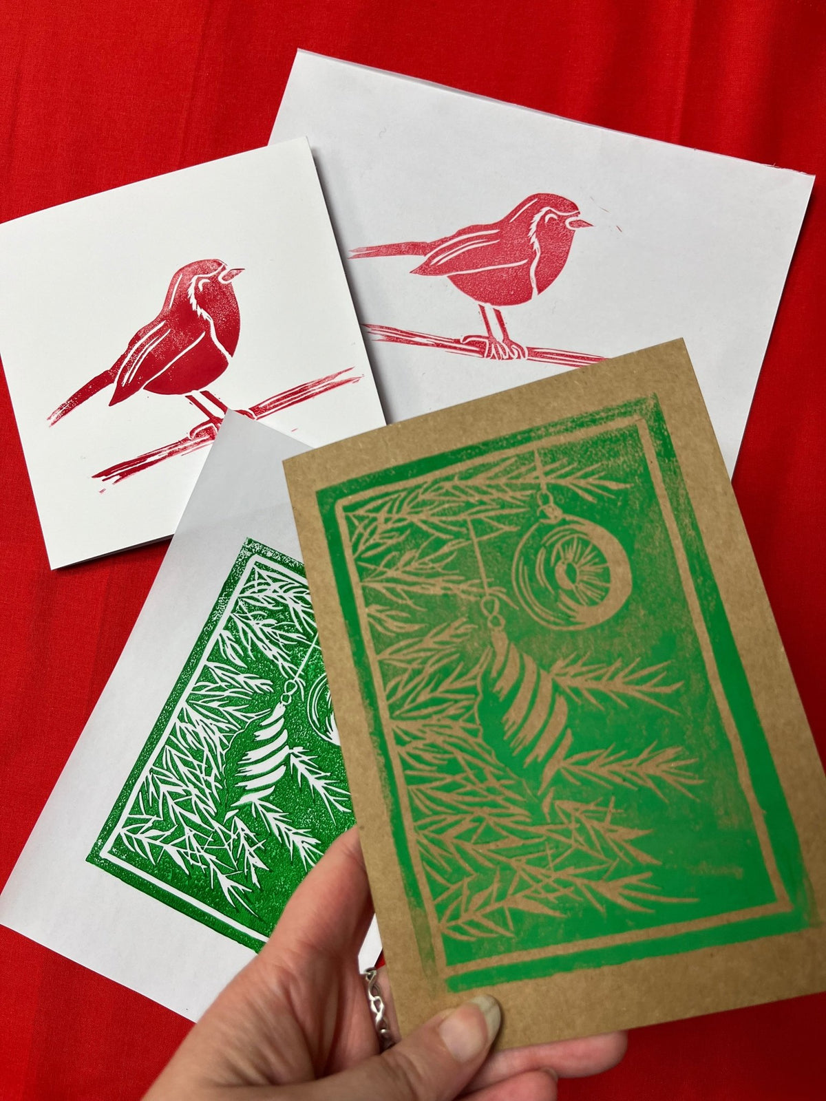 Art for Adults: Lino Printed Christmas Cards - Saturday 21st November | Buy Online from The Home Crafters