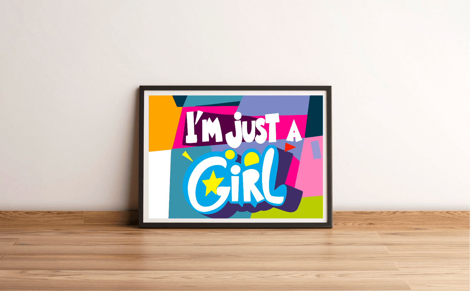 I'm Just a Girl – Feminist Cartoon Art Print A3 A4 A5 | Buy Online from The Home Crafters
