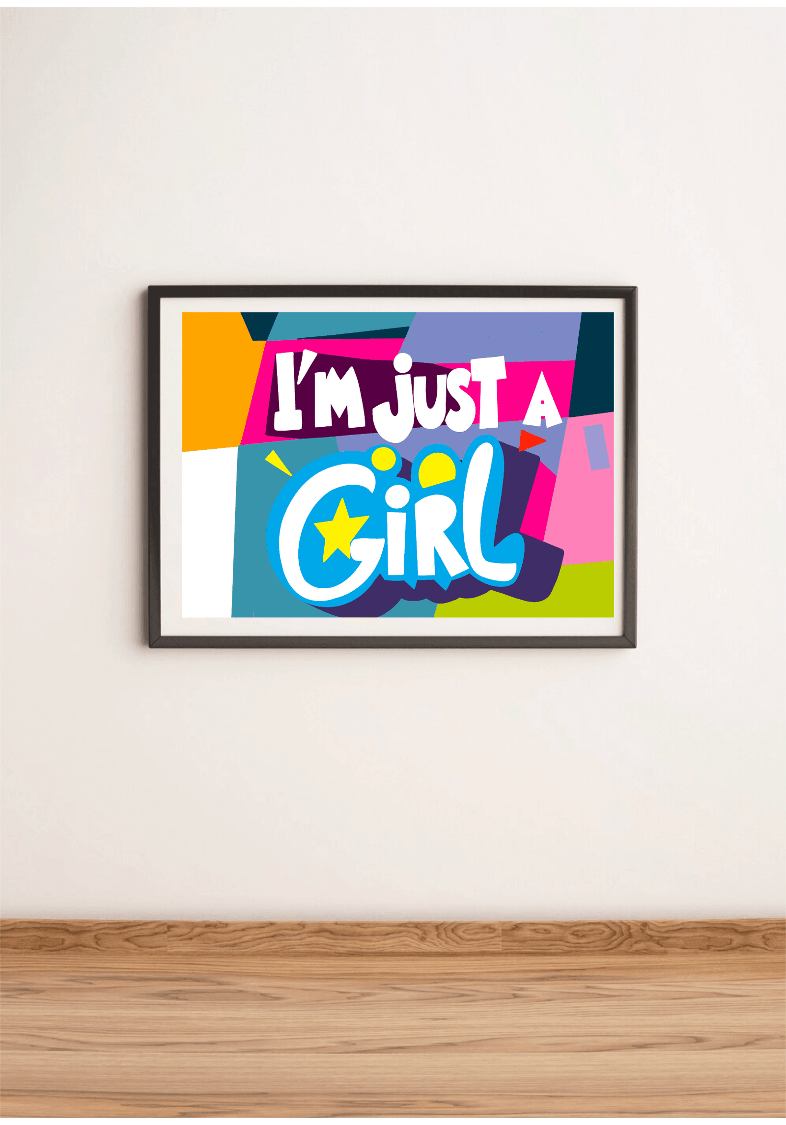 I'm Just a Girl – Feminist Cartoon Art Print A3 A4 A5 | Buy Online from The Home Crafters