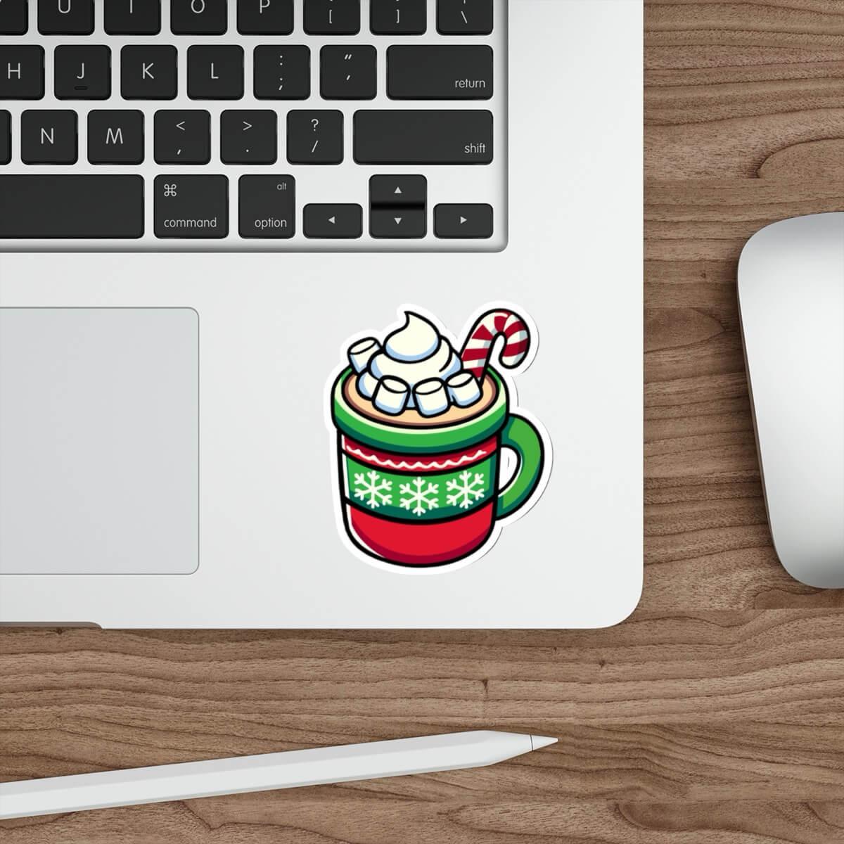 Festive Hot Chocolate Christmas Sticker | Buy Online from The Home Crafters